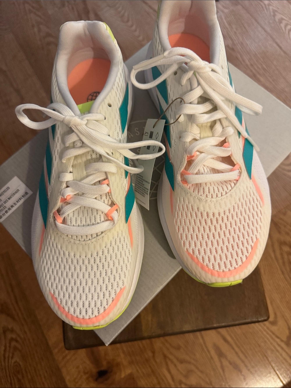 NWT Women’s Adidas SL20.3 & Teal & Coral Athletic Sneakers -